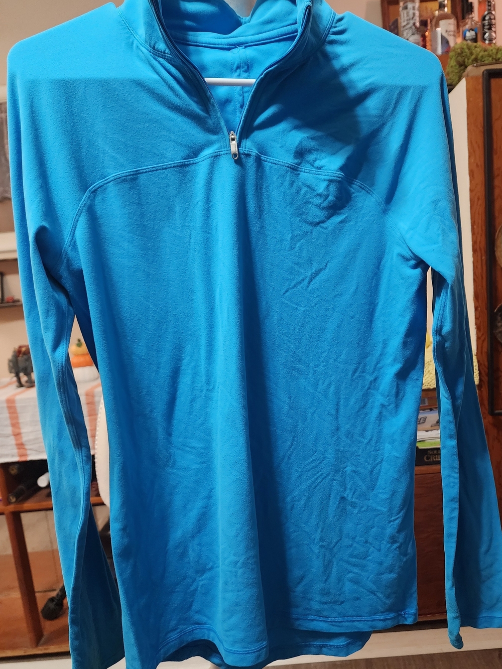 lululemon athletica Women's Long-Sleeve Quarter Zip in Bright Blue Sz Med?